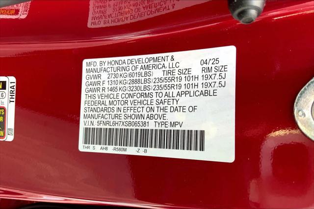new 2025 Honda Odyssey car, priced at $45,275