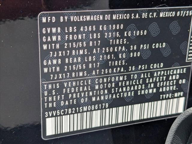 new 2025 Volkswagen Taos car, priced at $25,848