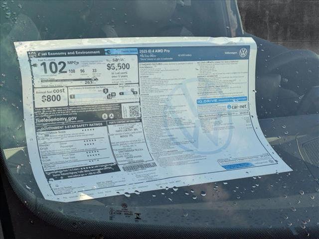new 2025 Volkswagen ID.4 car, priced at $44,410