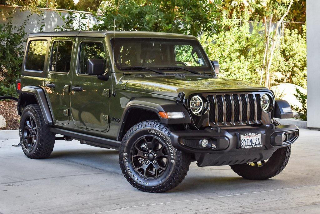 used 2021 Jeep Wrangler car, priced at $35,500