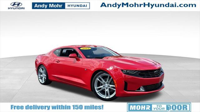 used 2021 Chevrolet Camaro car, priced at $30,397