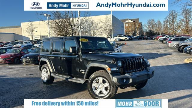 used 2018 Jeep Wrangler Unlimited car, priced at $24,658