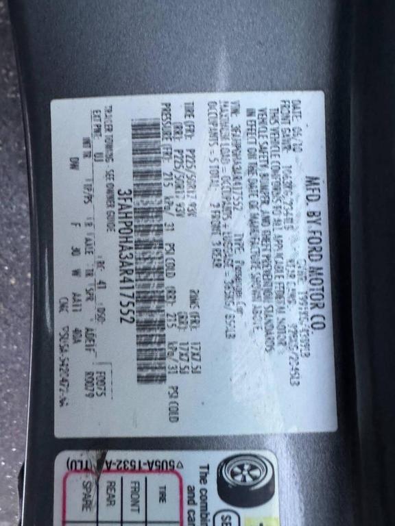 used 2010 Ford Fusion car, priced at $3,999