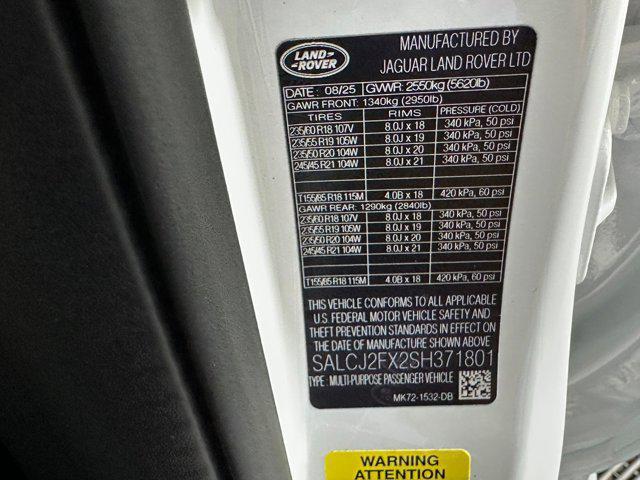 new 2025 Land Rover Discovery Sport car, priced at $54,248