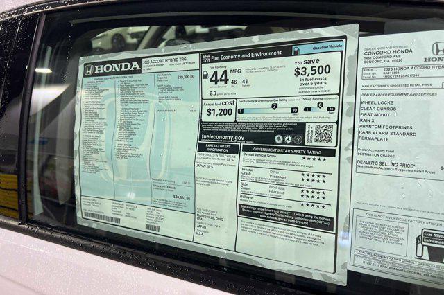 new 2025 Honda Accord Hybrid car, priced at $39,991