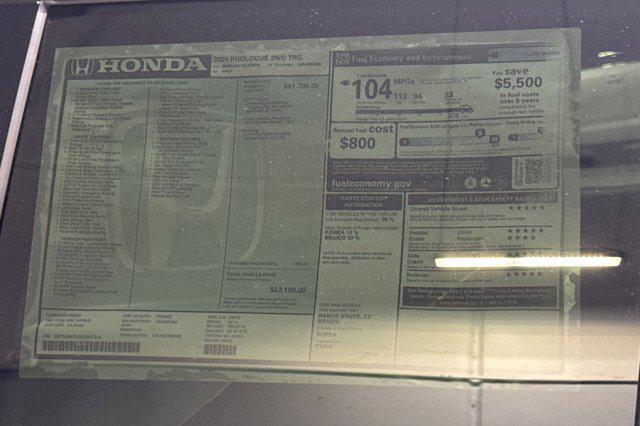 new 2025 Honda Prologue car, priced at $50,091
