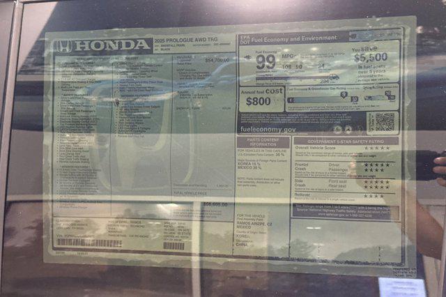 new 2025 Honda Prologue car, priced at $52,891