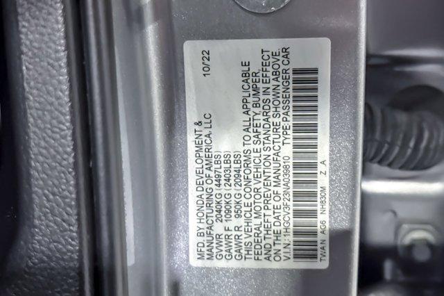 used 2022 Honda Accord Hybrid car, priced at $25,999