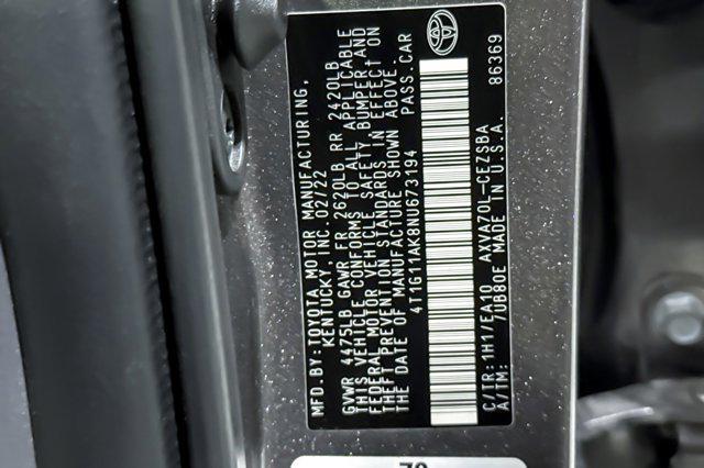 used 2022 Toyota Camry car, priced at $22,496