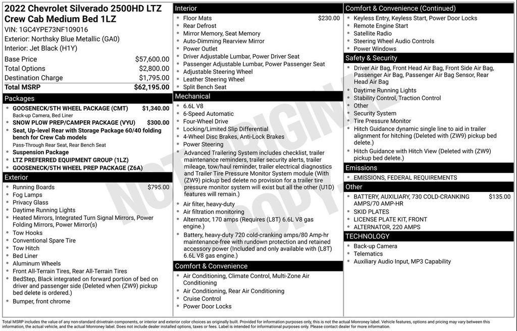 used 2022 Chevrolet Silverado 2500 car, priced at $56,350