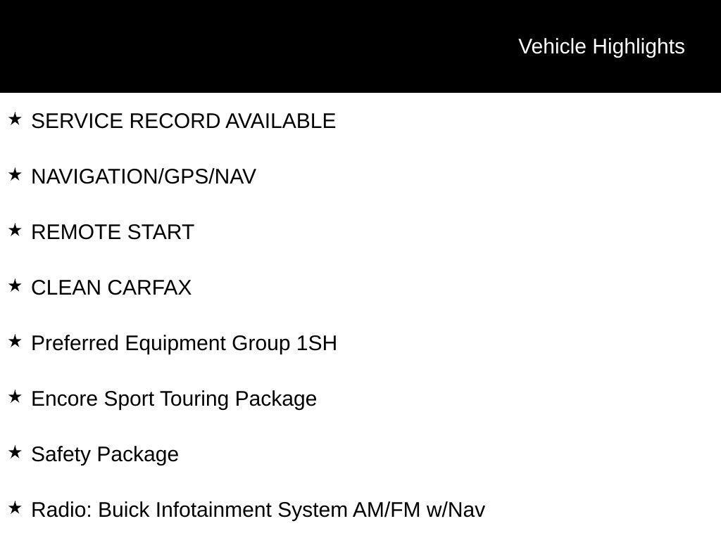 used 2019 Buick Encore car, priced at $14,686