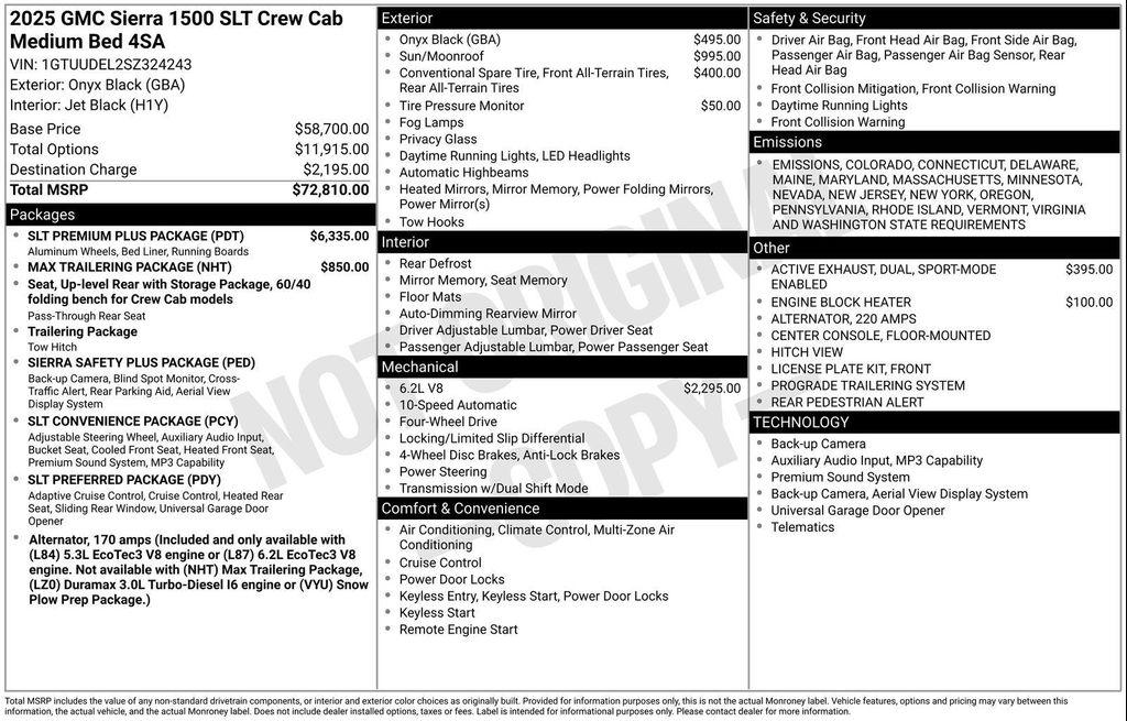 new 2025 GMC Sierra 1500 car, priced at $62,861