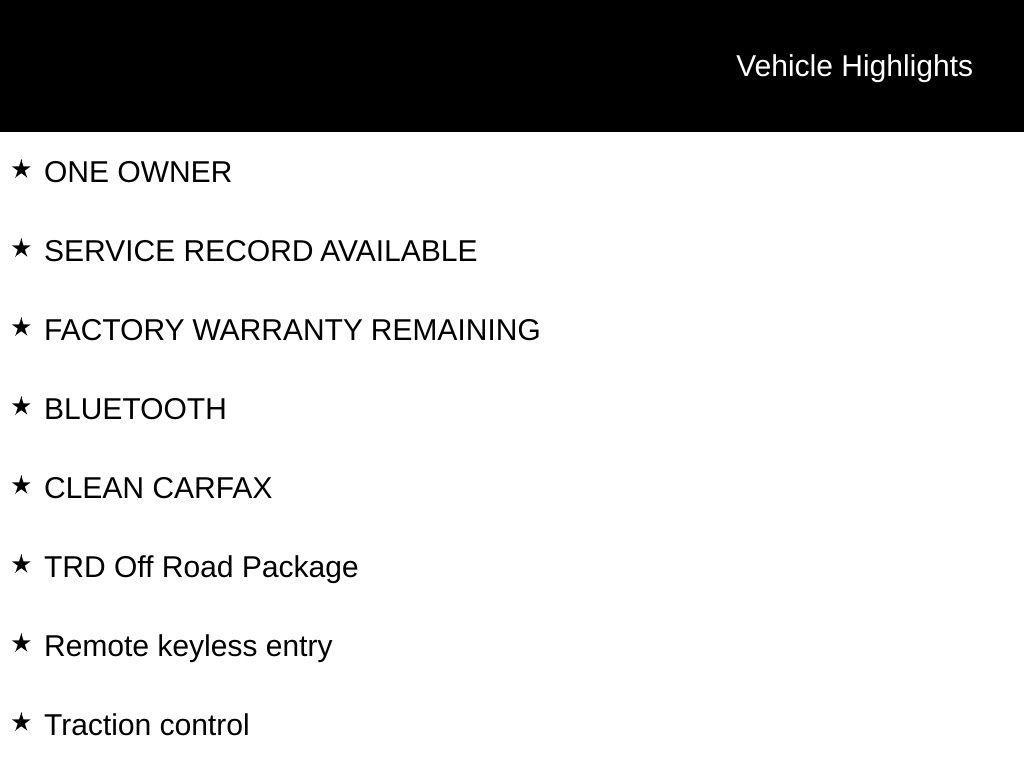 used 2024 Toyota Tacoma car, priced at $37,584