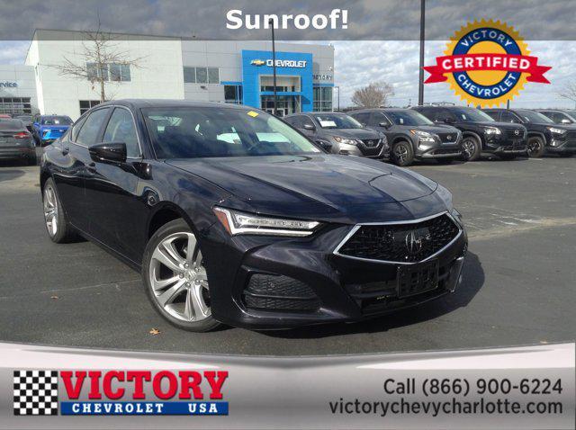 used 2021 Acura TLX car, priced at $28,500