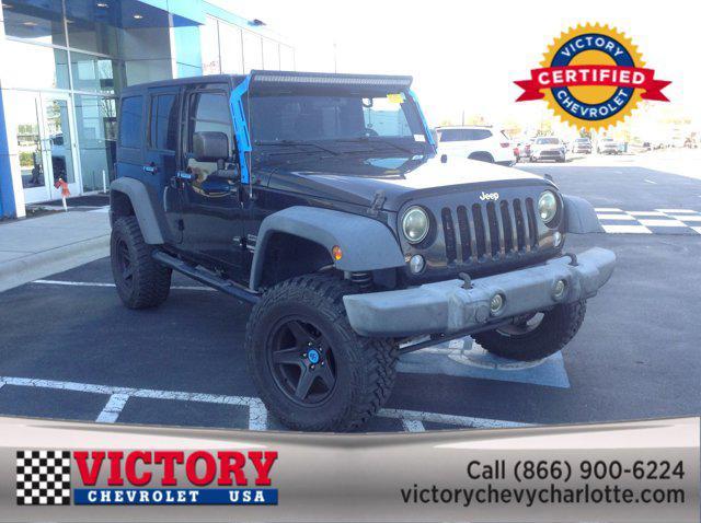 used 2016 Jeep Wrangler Unlimited car, priced at $16,500