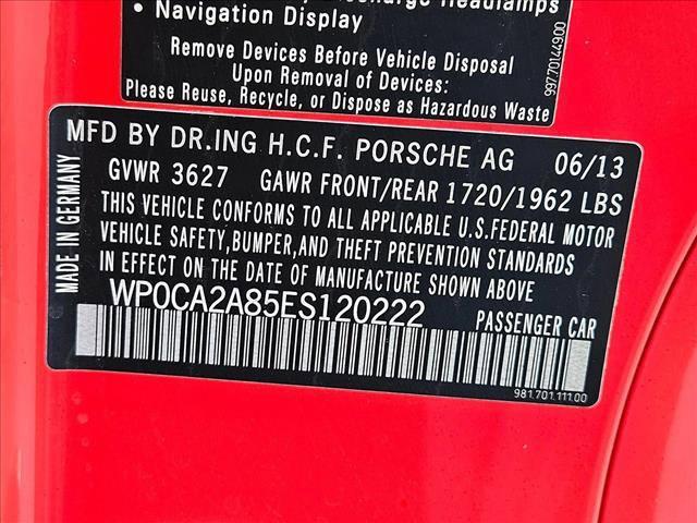 used 2014 Porsche Boxster car, priced at $28,500