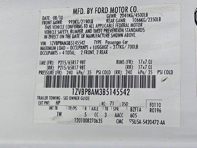 used 2011 Ford Mustang car, priced at $12,363