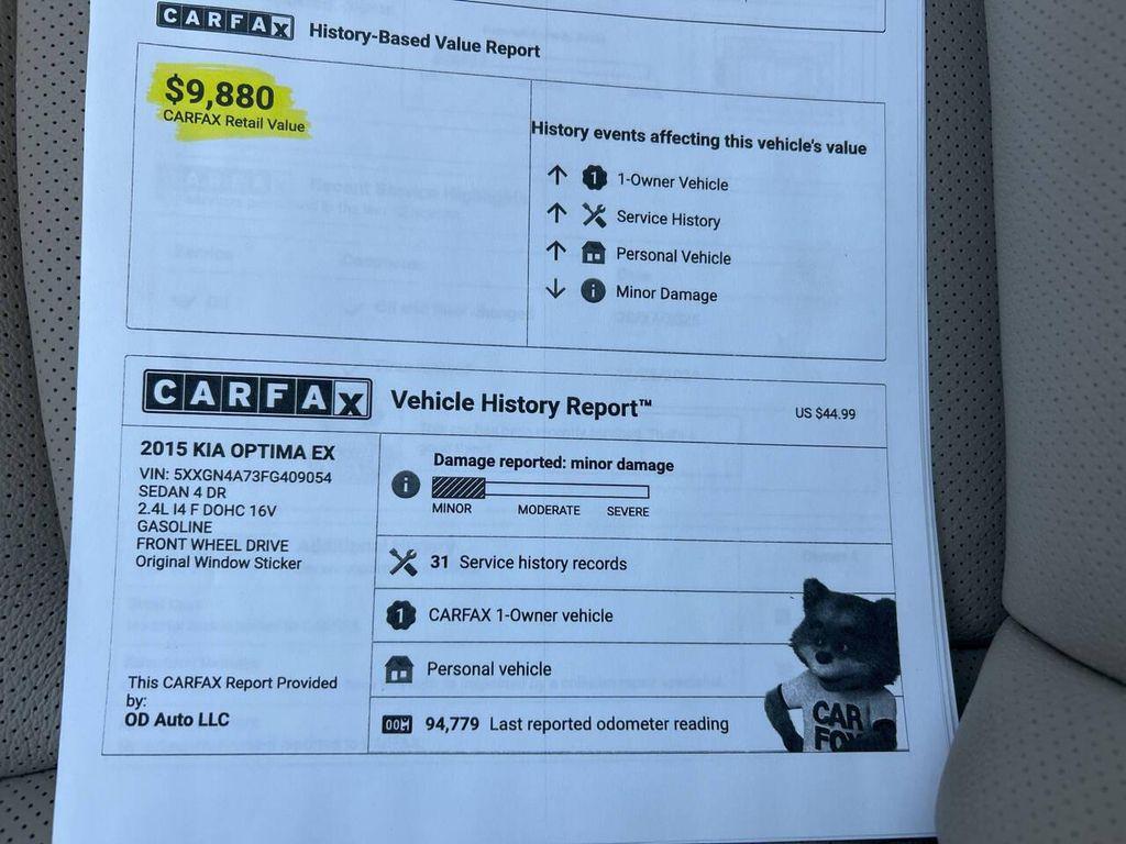 used 2015 Kia Optima car, priced at $8,995