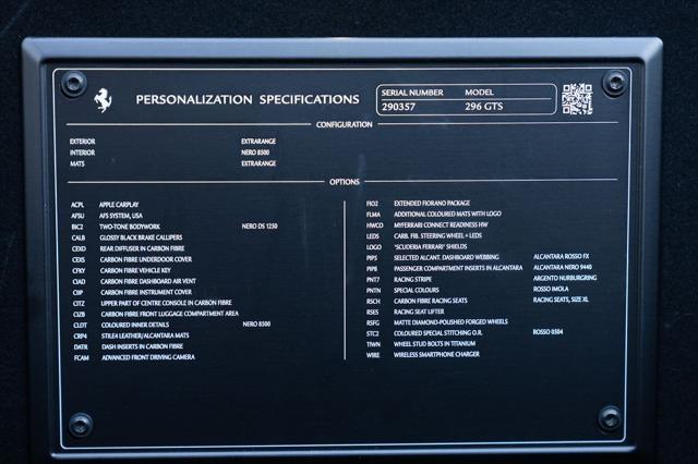 used 2023 Ferrari 296 GTS car, priced at $429,990