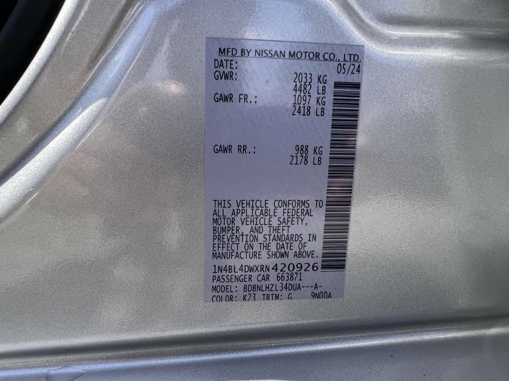 used 2024 Nissan Altima car, priced at $22,289