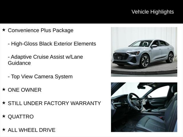 used 2023 Audi e-tron Sportback car, priced at $40,977