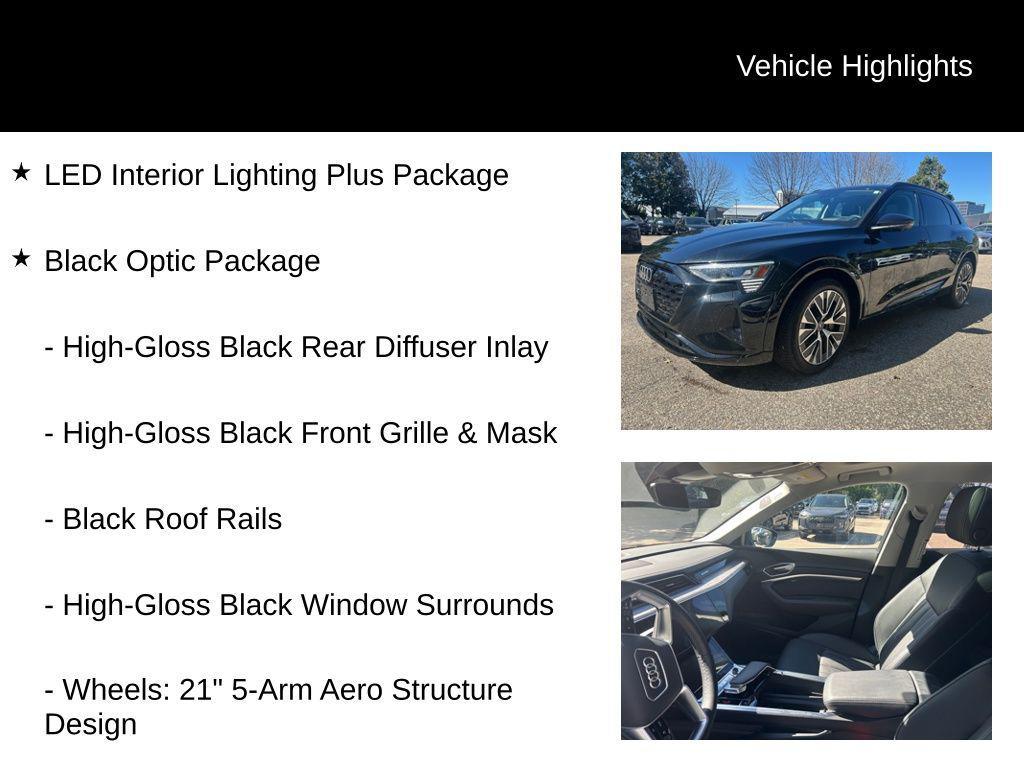 used 2024 Audi Q8 e-tron car, priced at $51,977
