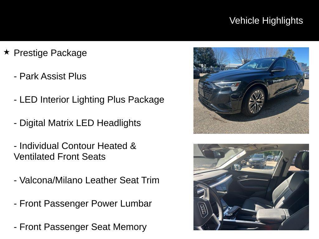 used 2024 Audi Q8 e-tron car, priced at $51,977
