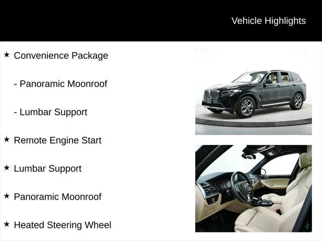 used 2022 BMW X3 car, priced at $31,977