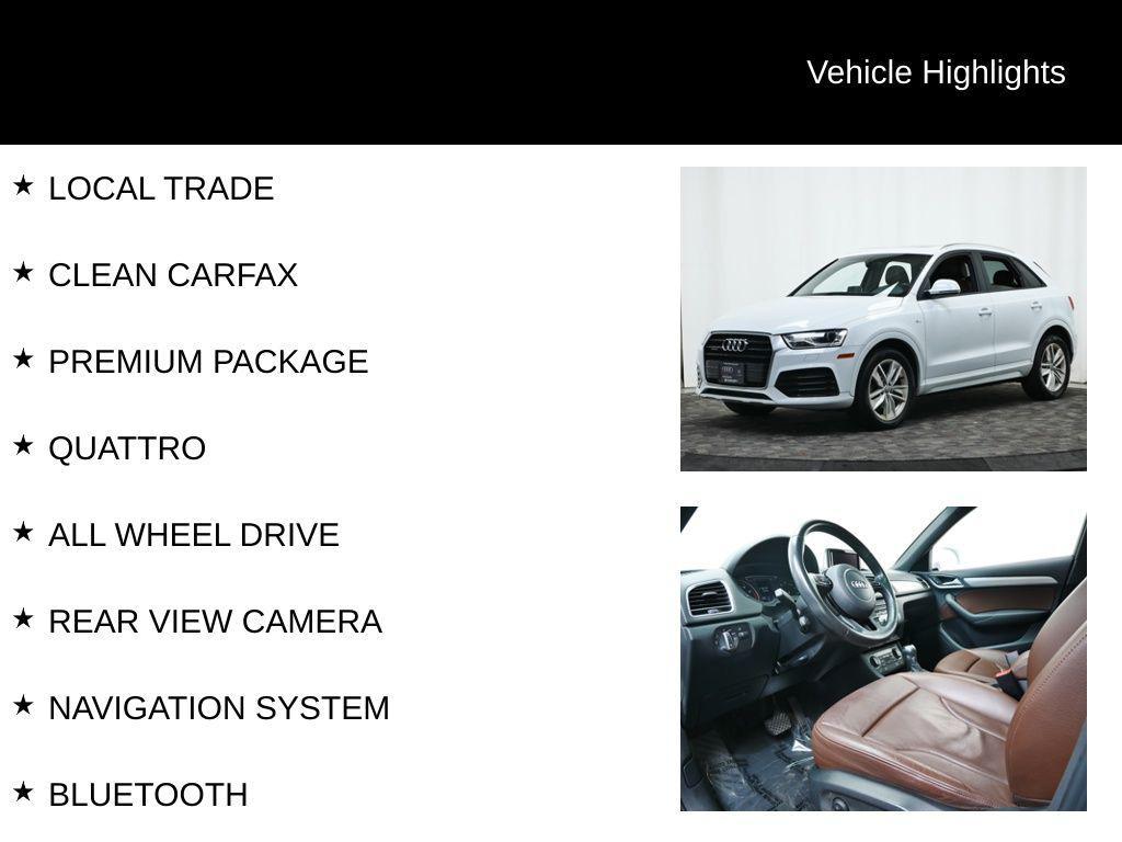 used 2018 Audi Q3 car, priced at $15,977