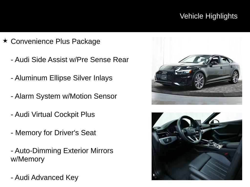 used 2025 Audi A5 Sportback car, priced at $40,977