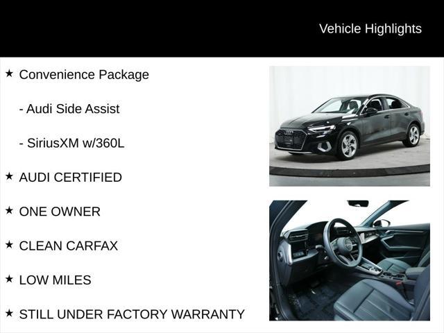 used 2024 Audi A3 car, priced at $33,477