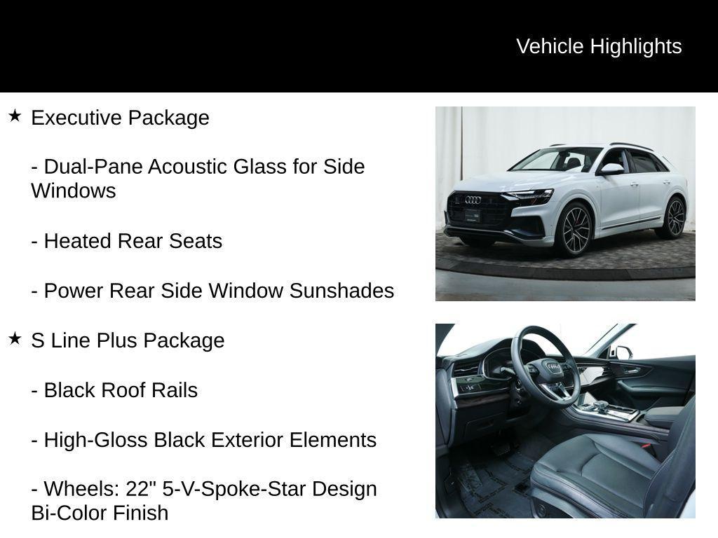 used 2023 Audi Q8 car, priced at $56,977