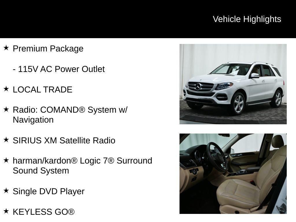 used 2016 Mercedes-Benz GLE-Class car, priced at $15,477