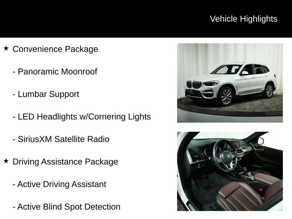 used 2019 BMW X3 car, priced at $19,977