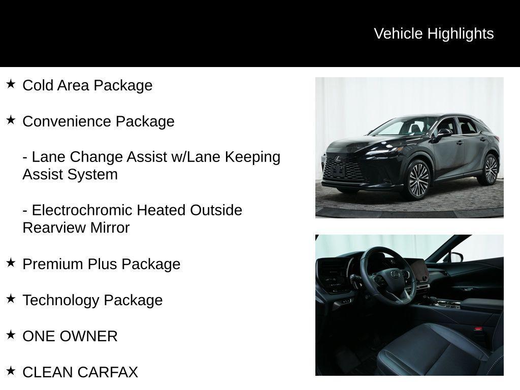 used 2024 Lexus RX 350 car, priced at $54,977