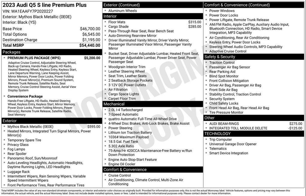 used 2023 Audi Q5 car, priced at $33,977