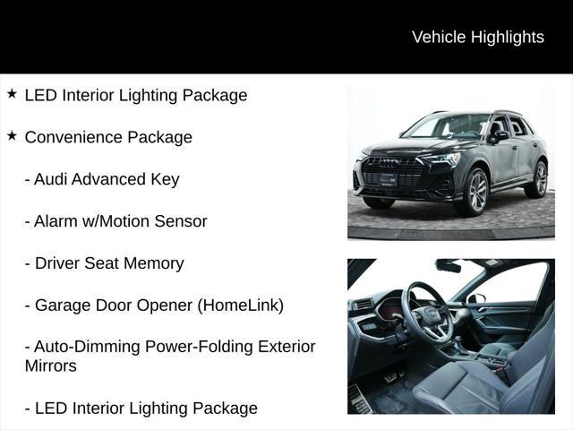 used 2024 Audi Q3 car, priced at $39,477