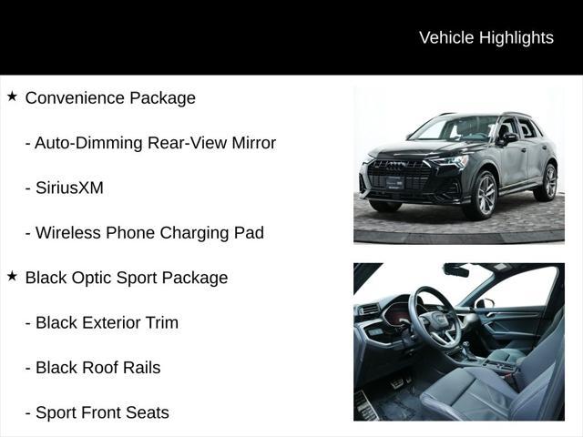used 2024 Audi Q3 car, priced at $39,477
