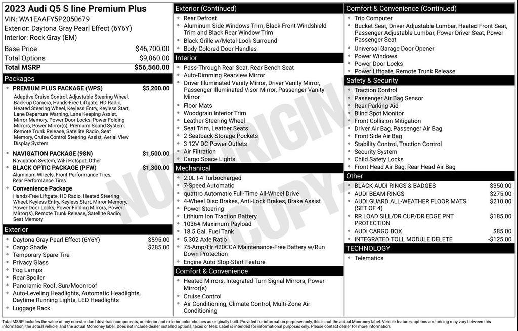 used 2023 Audi Q5 car, priced at $29,977