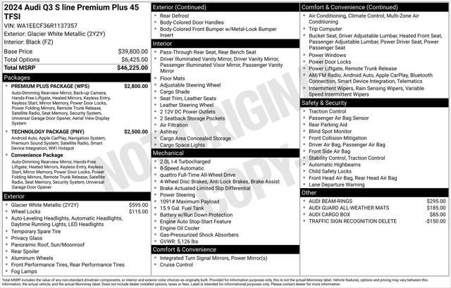 used 2024 Audi Q3 car, priced at $41,977