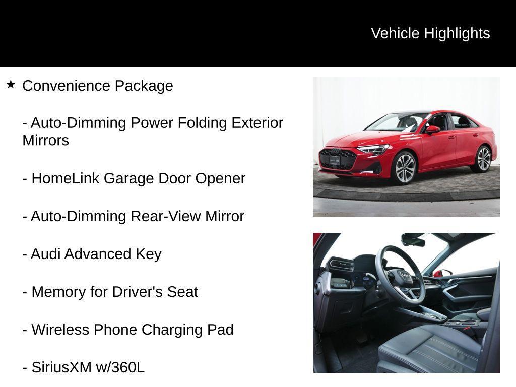 used 2025 Audi A3 car, priced at $35,977