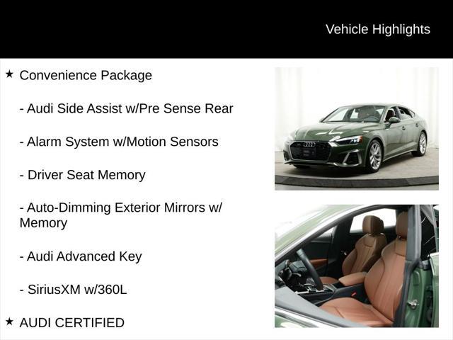 used 2024 Audi A5 Sportback car, priced at $43,477
