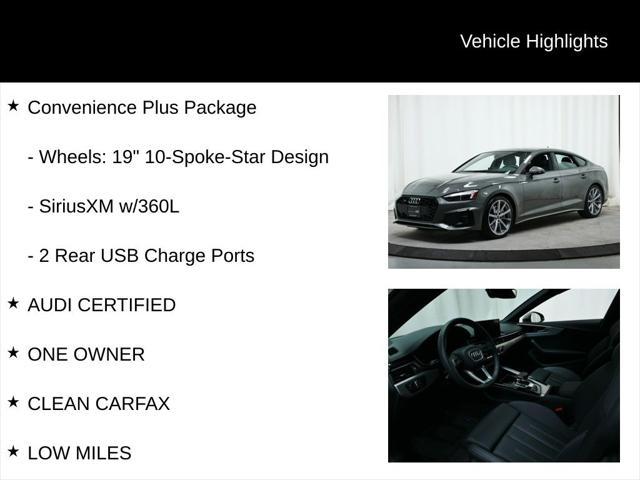 used 2025 Audi A5 Sportback car, priced at $48,977