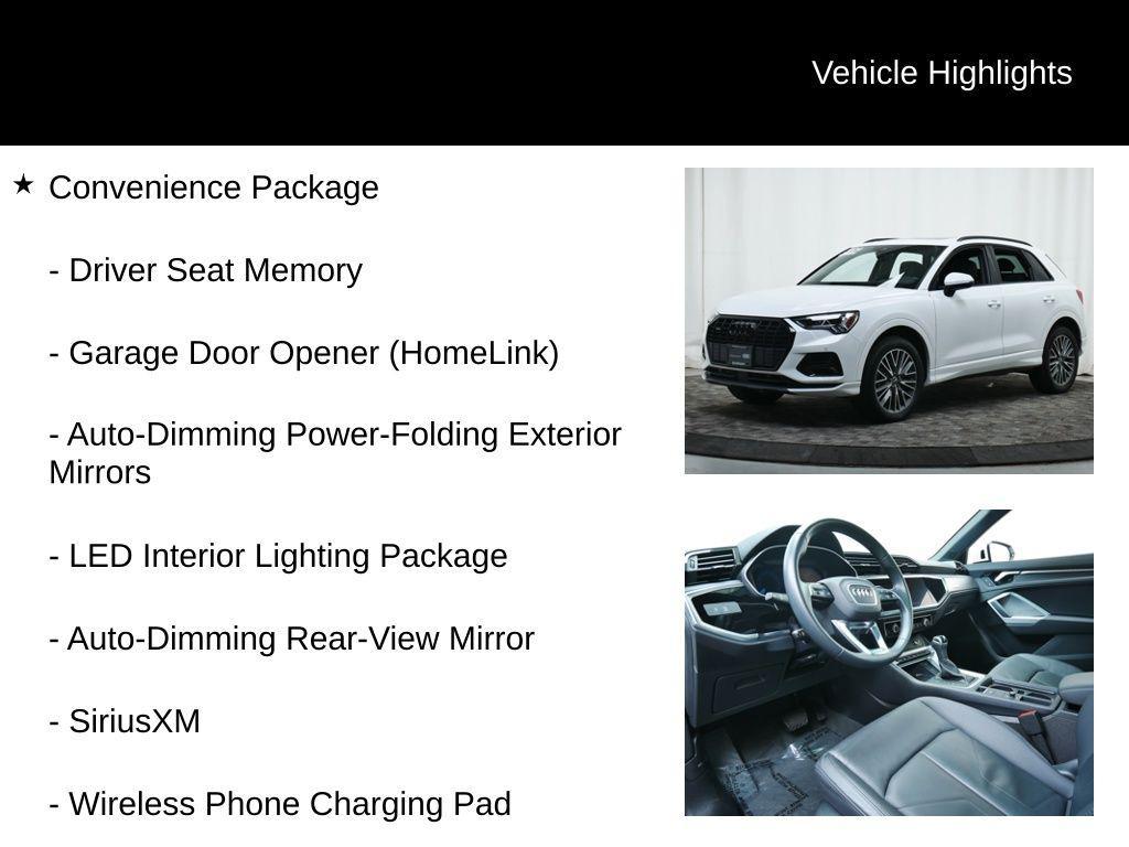used 2024 Audi Q3 car, priced at $34,977