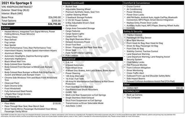 used 2021 Kia Sportage car