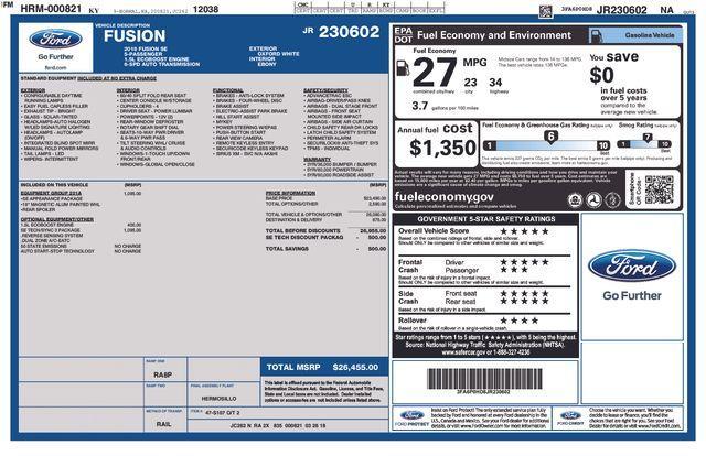 used 2018 Ford Fusion car