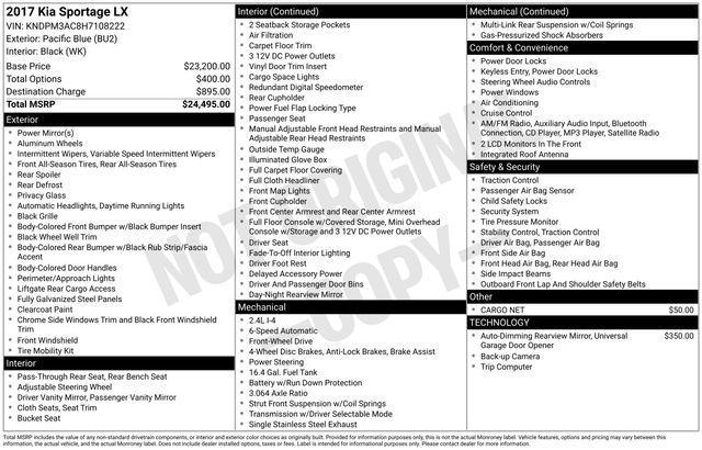 used 2017 Kia Sportage car, priced at $9,490