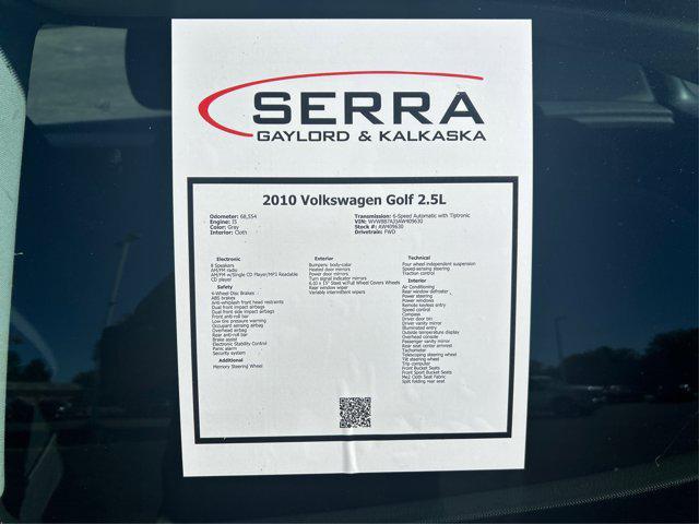 used 2010 Volkswagen Golf car, priced at $6,600