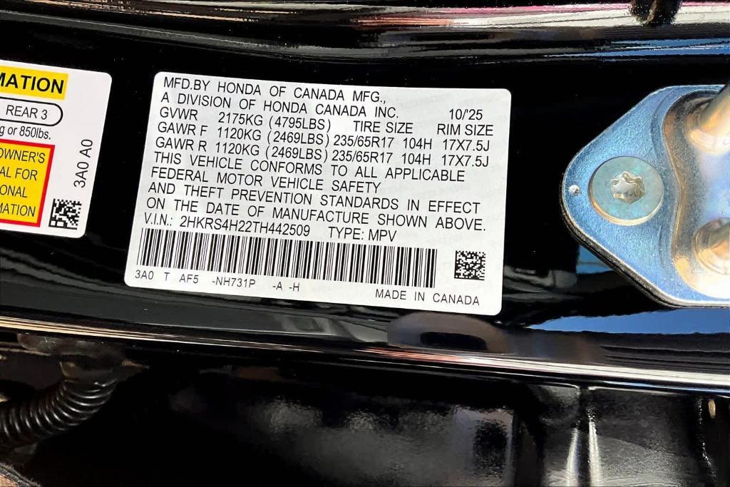 new 2026 Honda CR-V car, priced at $33,495