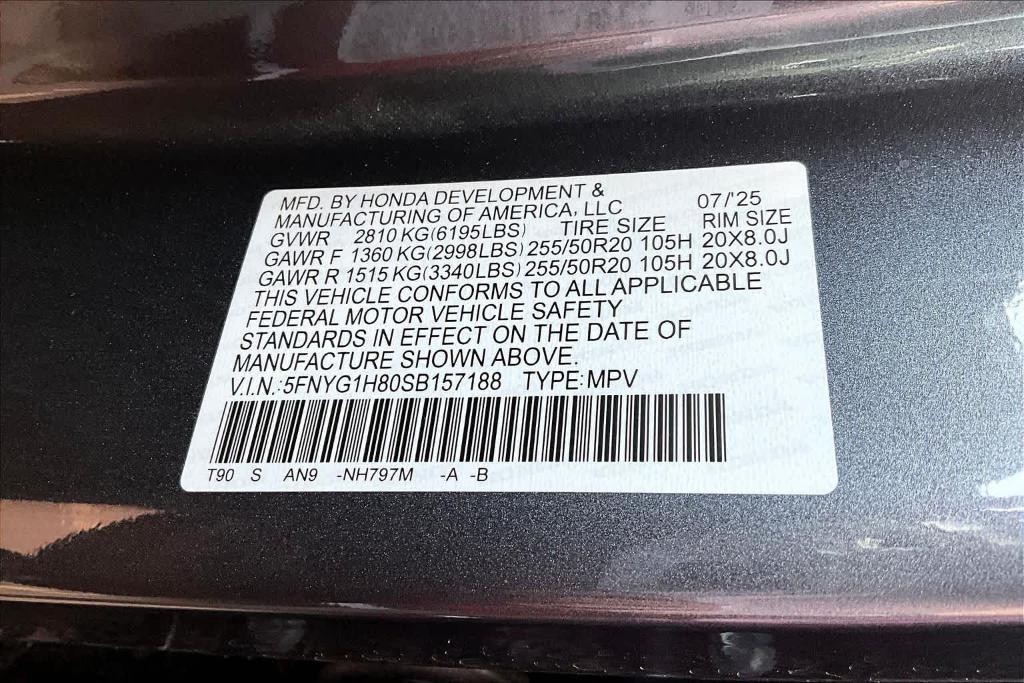 new 2025 Honda Pilot car, priced at $54,680